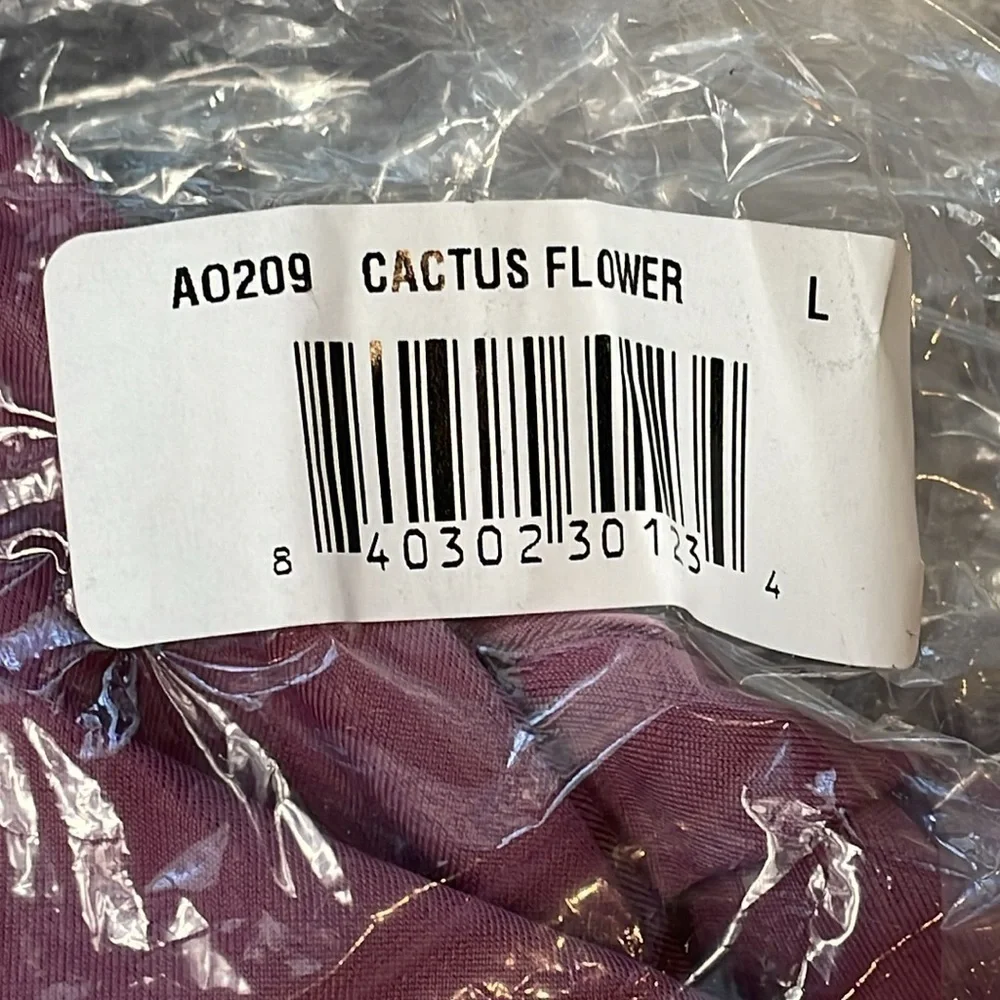 NWT Andie Swim Luzon One Piece Swimsuit Halter Cactus Flower Purple Sz L